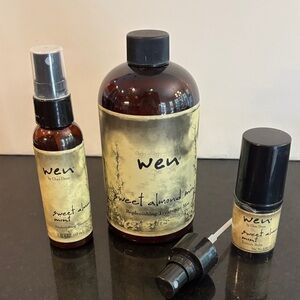 WEN Sweet Almond Mint Replenishing Treatment Mist and Texture Balm-Used